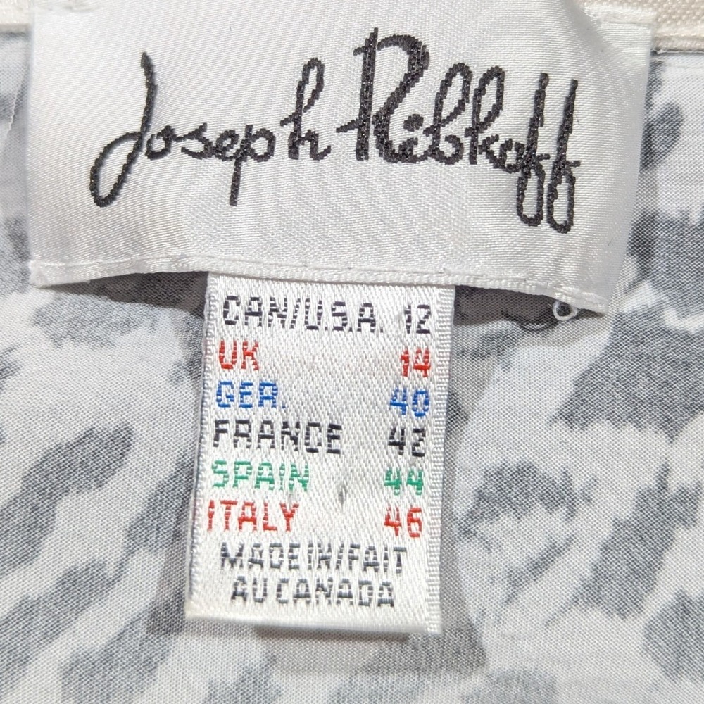 Joseph Ribkoff Leopard Print‎ Lace Embellished Zip Front Hooded Jacket Women 12 - Picture 3 of 10